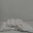 Large Bath Towels Set of 6  100% Cotton Terry  24" x 50"  Quick Dry, Soft & Highly Absorbent  White Towels for Bathroom, Gym, Spa, Pool & Daily Use