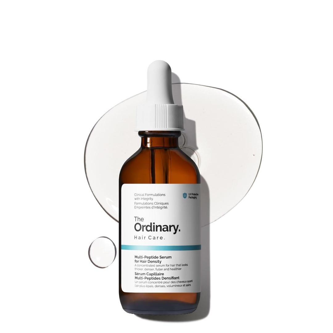 The Ordinary Multi-Peptide Serum for Hair Density, Peptide-Powered Formula for Thicker, Fuller Looking Hair (2 Fl Oz)