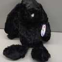 Black Bunny Stuffed Animal Plush Toy with Floppy Ears, 17.7 Inch Soft Plush Rabbit Cuddle Buddy for Nursery Decor, for Boys and Girls