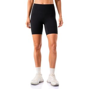Lavento Women's All Day Soft Biker Shorts 3"/ 5"/ 7" - High Waisted Workout Gym Running Yoga Short, 8, Black