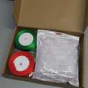 Roshtia 24 Sets Christmas Party Favors Bulk 1.2 Oz Acrylic Merry Christmas Shot Glasses with Bottle Opener Keychains Card Organza Bag Ribbon Xmas Drinking Shot Glasses Gifts