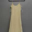 LILLUSORY Womens Summer Casual Slip Dresses Spaghetti Strap Double Lined Bodycon Maxi Dress (Small, Champagne)