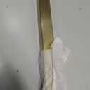 BESTILL 20 Inch Brushed Gold Ceiling Mount Shower Arm and Flange, Square Rain Shower Arm