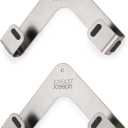 Joseph Joseph Space Set of 2 Pot and Pan Lid Holders Self Adhesive Wall Mount Storage Organizer, Suitable for Lids up to 11 in, 3M VHB Tape and Screws Included, Stainless Steel