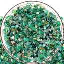 Halatool 2.2LB Natural Green Agate Stones for Aquarium Gravel & Fish Tank 0.35-0.6 Inch Decorative Pebbles for Succulent Rocks DIY Landscaping Indoor Plants Vase Fillers