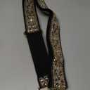 ALLZEDREAM Purse Strap Crossbody Replacement Handbag Shoulder Bag 2" Wide Adjustable Embroidered Lace Sequins