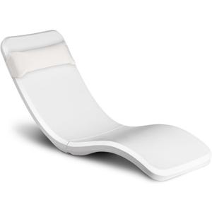 GoSports Coast Modern in Pool Lounge Chair - Waterproof & Weighted Chaise Lounger - Outdoor Pool Furniture for Patio or in Baja Shelf