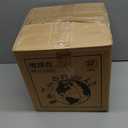 Amylove 13'' Illuminated World Globe for Adults 720/360 Rotation Rewritable Light Up Globe with Stand World Map for Interactive Learning Light with Base Lamp LED Decor (Brown Wood, Classic)