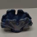 Ceramic Sponge Holder,Sponge Holder for Kitchen Sink,Compact Sink Caddy Organizer-Scouring Pad and Dish Sponge Holders,Farmhouse Kitchens Decor Cute Kitchen Gadgets Accessories(Blue)