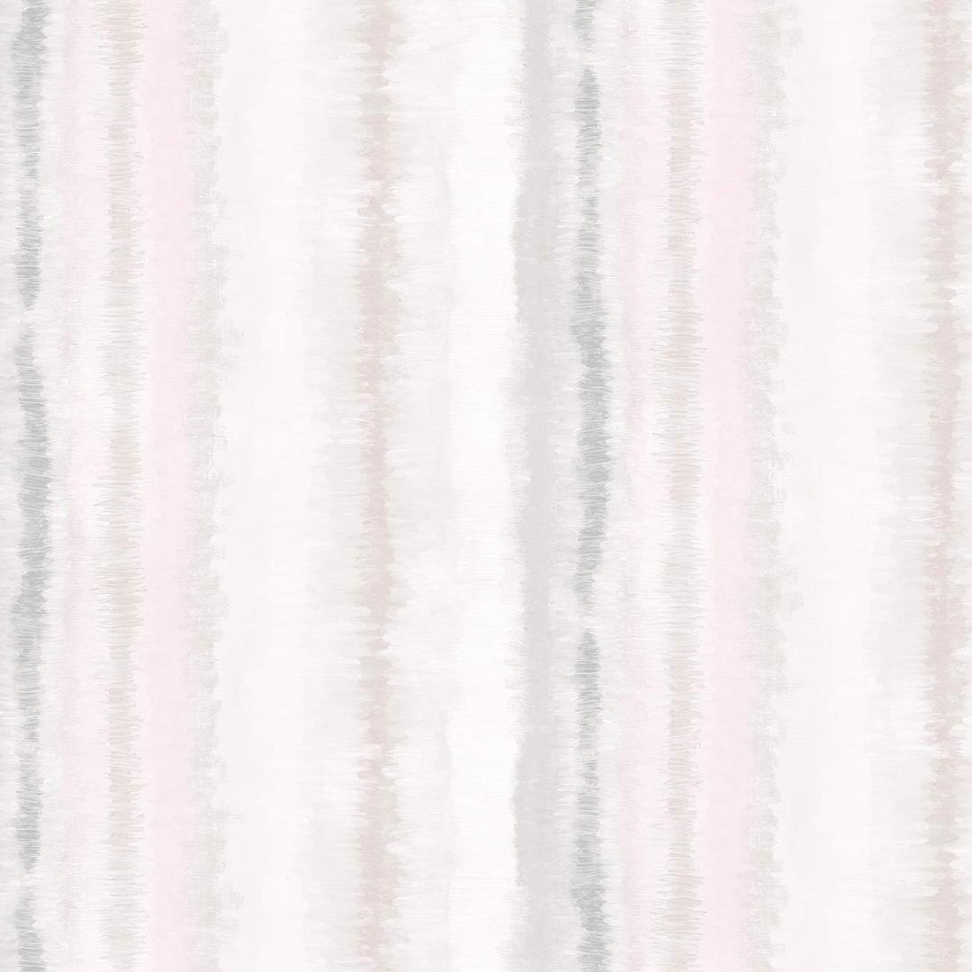 Frequency Stripe Wallpaper (Pink, Soft Flamingo Pink, Beige, Grey, Dove Grey)