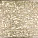 Snowkingdom Gold Placemats Set of 4, Golden Vinyl Rectangle Metallic Wipeable Place mats, Washable Non Slip Stain Resistant Hollow Kitchen Dining Table Mats for Halloween Wedding Party Decoration