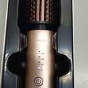 Youbella Cordless Hair Curling Iron Brush, Mini Travel Hot Straightener Comb, 3-in-1 Portable Wave Curling Wand, 1.5 Ionic Heated Brush, USB Rechargeable Hair Curler, Pink  No Automatic Rotation