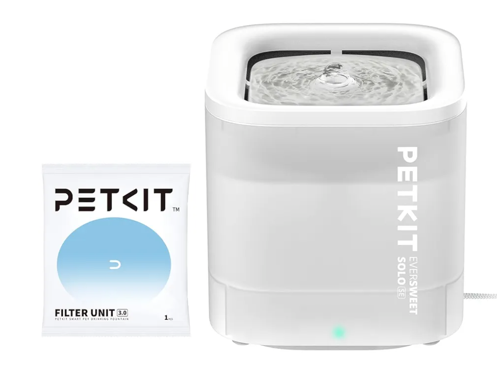 PETKIT New Cat Water Fountain with Wireless Pump, Ultra Quiet 65oz/1.85L Pet Water Fountain for Cats and Dogs Inside, Detachable Design Easy to Clean and Assemble, Filters Included