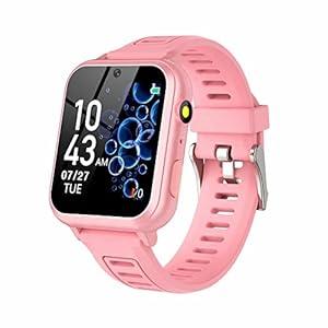 Phyulls Smart Watch for Kids with 39 Games Alarm Clock, Touchscreen, Calendaring Camera Music Player Time Display Video & Audio Recording, Toys for 3-12 Years Old Boys (Pink)