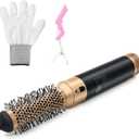 Round Hair Blow Dryer Brush - 1.2 Inch Ceramic Barrel Hair Dryer Brush for Short/Middle Hair, One Easy Step Drying, Volumizing, Straightening and Styling, Negative Ionic Dryer Brush