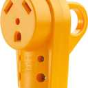 Kohree 30 Amp RV Plug Female, RV Receptacle Heavy Duty Replacement 125/250V, NEMA TT-30R Plug with Ergonomic Grip Handle for RV Camper Caravan Motorhome Van Trailer