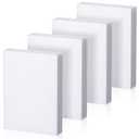 Frienda 4 Pcs 3/4 Thick, 4 x 3 White Hdpe Sheet Hdpe Plastic Sheet High Density Polyethylene Board Rectangular Solid Tapping Block for DIY Projects Home Floor Improvement