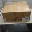 GarveeLife 3 Piece Wicker Patio Bistro Furniture Set, Outdoor Dining Chairs, Includes 2 Rattan Chairs and Tempered Glass Table, for Garden, Backyard, Balcony, Apartment, Black & Brown