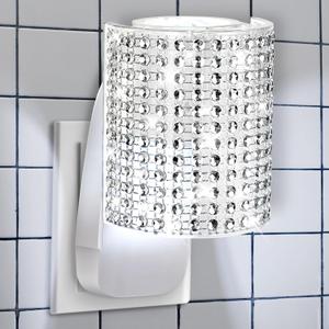 Wall Fragrance Plug in with Night Light, Compatible with Bath & Body Works WallFlower Fragrance, Wall Plug Fragrances Oil Diffuse with Nightlight for Home, Office(1 Pack,Round)