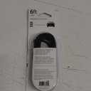 GE 3.5mm Auxiliary Audio Cable 6ft, Black, 33572 (1 Pack)