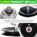 42" Deck Spindle Rebuild Kit for 618-06976 918-06976A Spindle, for Cub Cadet XT1 LT42 XT2 LX42 XT1-LT42 XT2-LX42, for Craftsman T8000, 2 Blade 742-04308, 2 Idler GY22082, 1 100" Green Belt 754-05021