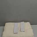 Bedding Craft Natural Taupe Linen Tab Top Curtains  Set of 2, 50x84 Long, Natural Flax Linen Drapes, Window Curtains