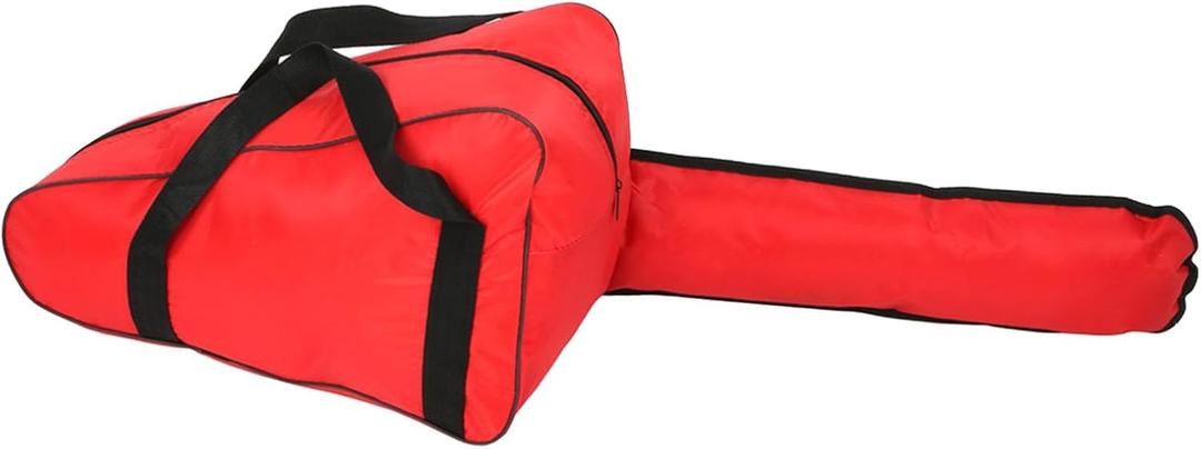 Chainsaw Bag Heavy Duty Oxford Cloth Bag Waterproof with Long for Lumberjack (20 Inch) (Red)