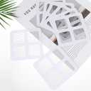 20 Pcs Hair Catcher Shower Drains Mesh Stickers Disposable Shower Drain Cover 4" X 4" Disposable Hair Drain Stickers Mesh Cover Floor Drains Sticker for Human & Pet Hairs