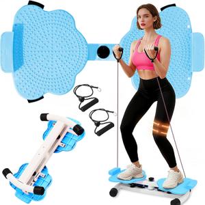 Waist Twisting Machine, Ab Twister Board, Waist Twister, Waist Twisting Fitness Tool, Waist Twister for Women Belly Fat - Ultra-Quiet 20dB Home Fitness Board with Foot Massage (Blue)