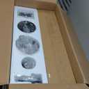 60 Inch Wood Ceiling Fans with Lights, Large Walnut Ceiling Fan, 3CCT, Dimmable LED Light, 6 Speeds, Reversible DC Motor, Timer, Black Ceiling Fan for Living Room, Farmhouse, Patio