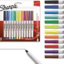 Sharpie Permanent Markers, Ultra Fine Point, Assorted Colors, 12 Count