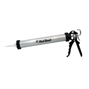 Red Devil Pro Aluminum Sausage Caulk Gun - 20 oz, 360° Revolving Barrel, 18:1 Thrust Ratio, Drip Free Technology (3983)
