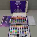 ARTISTRO Watercolor Paint Set, 48 Vivid Colors in Portable Box, Including Metallic and Fluorescent Colors. Perfect Travel Watercolor Set for Artists, Amateur Hobbyists and Painting Lovers (Premium Home) (Multicolor)