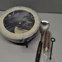 UMETRE Carbon Steel Wok Pan, 9.5" Woks & Stir-Fry Pans with Glass Lid Cookwares, Nonstick Wok Flat Bottom Small Handmade Chinese Wok For for All Stoves