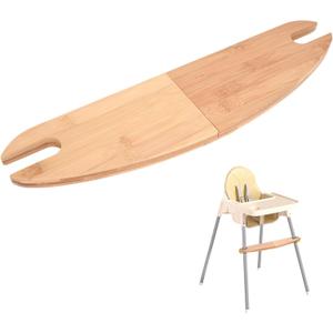 High Chair Foot Rest, High Chair Accessories, Highchair Footrest for IKEA Antilop, Bamboo Wooden Footrest Height can be Adjusted at Will, and The Pedal can be Disassembled