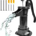 Hand Well Pump, Antique Cast Iron Manual Pitcher Pump, Water Transfer Pump, 25ft Maximum Lift, Perfect for Garden, Pond, Backyard