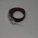 BC Belts Distressed and Embossed Brown Teal Leather Belt with Rhinestone Ring Buckle - Vintage Western Style for Women (Medium (30-32" Waist))