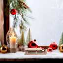 Tofficu 9pcs Miniature Wooden Sleighs Model Christmas Sled Ornaments Miniature Unfinished Wooden Sleighs Model Unfinished Santa Sleigh DIY Crafts Tabletop Wood Sleighs Ornament for Christmas Decor