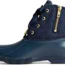 Women's Saltwater Seasonal Rain Boot (7, Navy Eyelet)