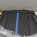 for Honda Civic Leather Seat Covers, Sedan Sport, EX EX-L EX-T Touring 2016-2021, Custom Fit Car Seat Cover Full Set, Waterproof Accessories, Black Blue (60/40 Split Benches)