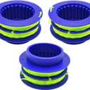 KLS 124-03 Spooled Trimmer Line 0.080-in 16Ft 3-Pack,Compatible with Kobalt 24-Volt Max Weed Wacker String Trimmer,Dual-line Replacement Spool for Kobalt Weed Eater String