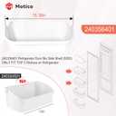 2 PACK UPGRADED 240356401 Refrigerator Door Bin Compatible with Frigidaire Door Shelf Replacement Parts FFSS2614QE6A, FFSS2614QS4A, FFHS2611PFEA, Replace 240356402, AP2116036, PS430121