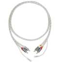 Pro-Ject Connect it RCA E, Semi-Balanced Phono interconnect Cable with Earth Leads, 123cm