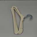 ManGotree Baby Velvet Clothes Hangers, Childrens Kids Hangers for Clothes Space Saving Non-Slip 7 Pack (Beige)