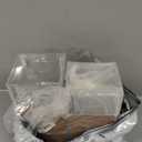 Hiceeden 100 Pack Charcuterie Boxes with Clear Lids, 5.4"5"2.5" Paper Bakery Dessert Sandwich Box, Disposable Square Food Containers for Cookies, Donuts, Muffins, Salad, and Pastry, Brown