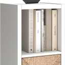 2 Cube Storage Organizer Shelf with Anti-Tipping Kits, Wooden Thick Frame, Reversible Open Back Bookcase, Horizontal and Vertical Dual-Use, White, 11 Inch