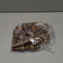 Yunlly 9 Pcs Neutral Christmas Ornaments Textured Christmas Tree Decor with Hanging Loop Modern Brown Hanging Finial Ornaments Shatterproof Home Decor for Xmas Vintage Rustic Farmhouse (Retro Color)