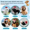 Dog Costume Lion Mane Funny Reindeer Moose Dog Costume for Halloween & Christmas Photoshoot Entertainment (White) Size S
