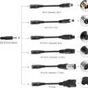 42V 2A Electric Scooter Charger Universal Replacement with 7 Plugs, Compatible with GOTRAX/Jetson/Voyage Charger for 36V 10S Li-ion Battery.