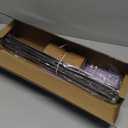 Black Wrap Around Curtain Rods:5/8" Small Blackout Adjustable Window Curtain Rod for Bedroom Kitchen Apartment Renter Friendly,Room Darkening Curved Drapery Rods Easy Install,Matte Black 66-120"